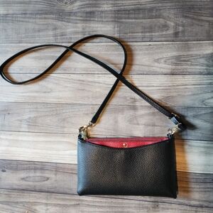Kate Spade Elegant Black and Red Crossbody Bag EUC